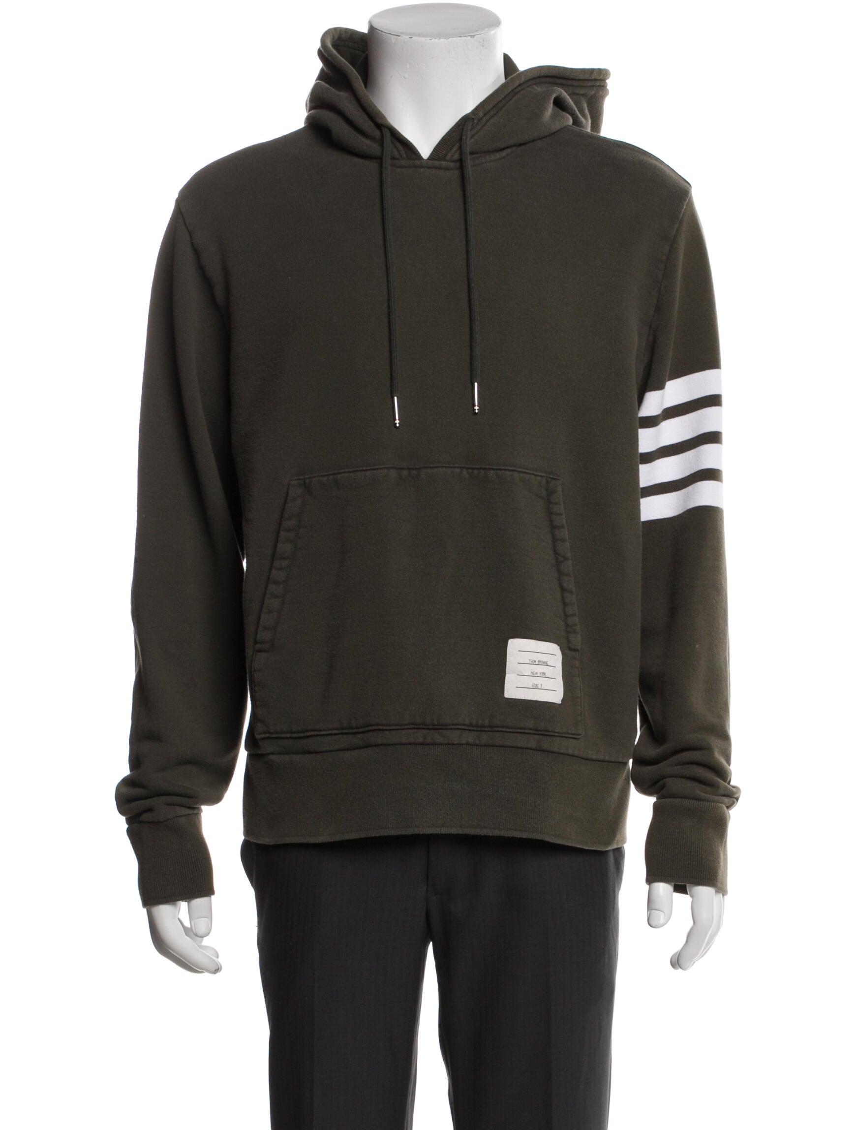 Thom Browne Striped Crew Neck Hoodie