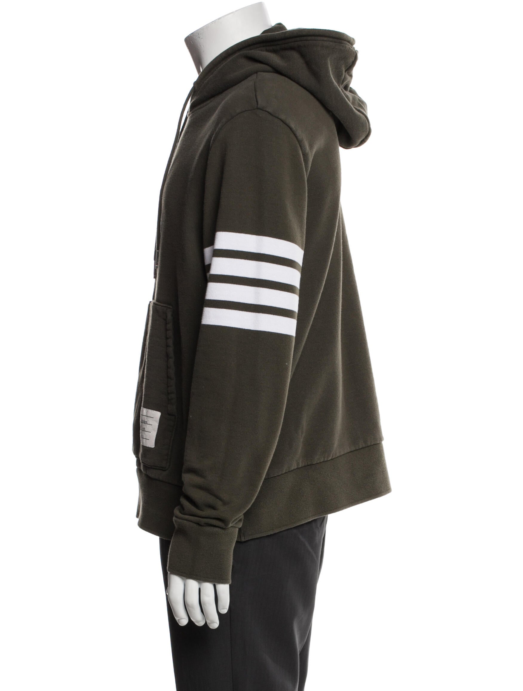 Thom Browne Striped Crew Neck Hoodie