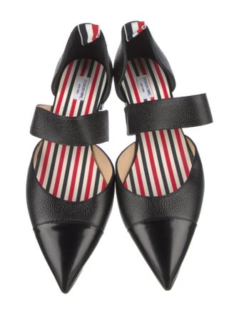 Thom Browne Leather D'Orsay Flats