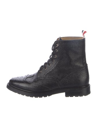Thom Browne Leather Combat Boots