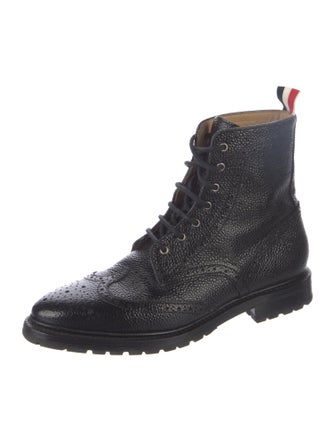 Thom Browne Leather Combat Boots