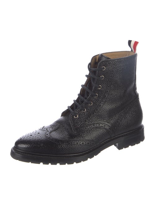Thom Browne Leather Combat Boots