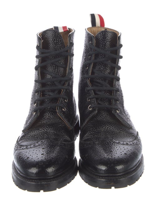 Thom Browne Leather Combat Boots