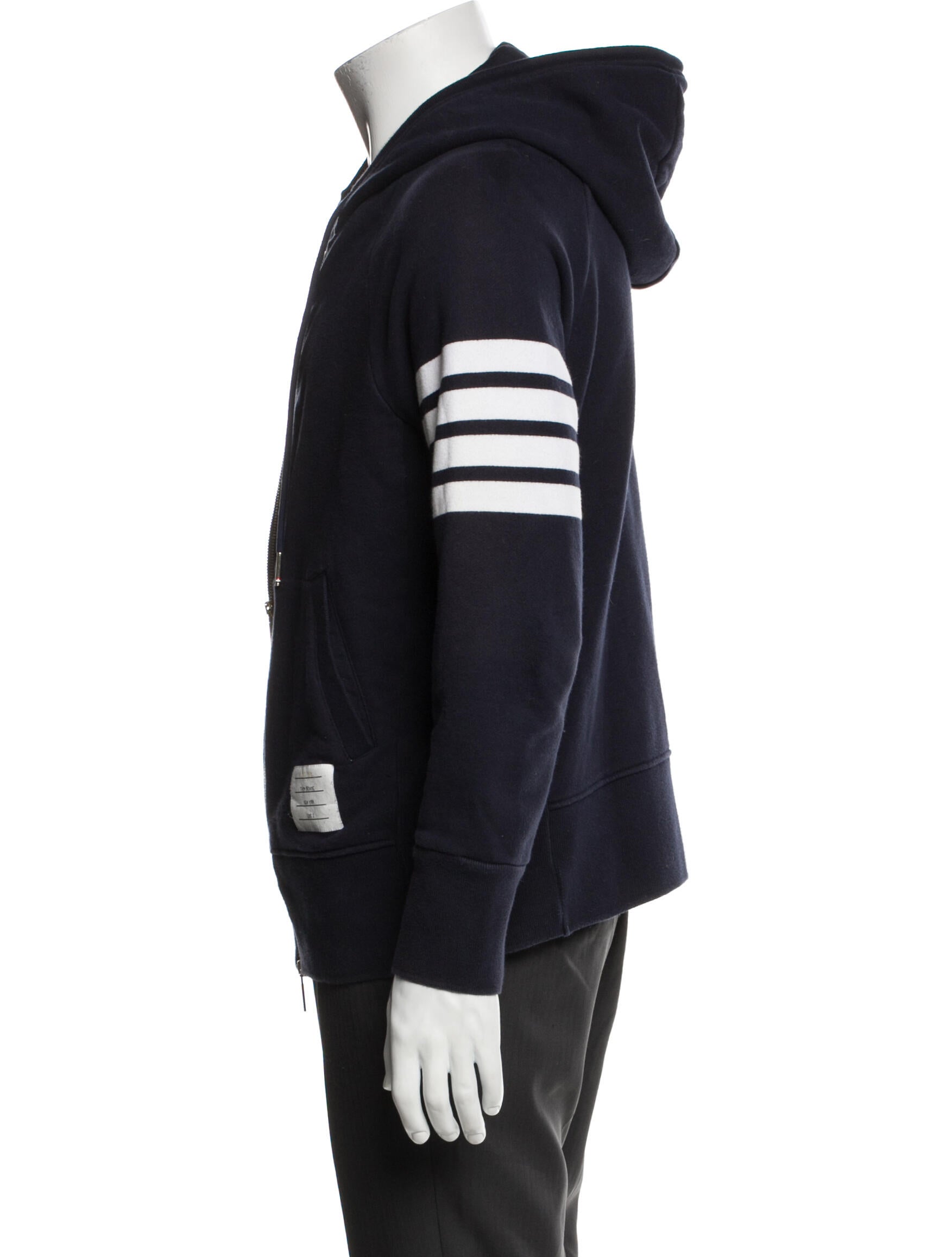 Thom Browne 4-Bar Striped Hoodie