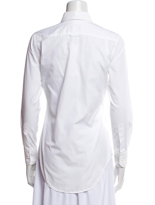Thom Browne Poplin Classic Long Sleeve Button-Up Top