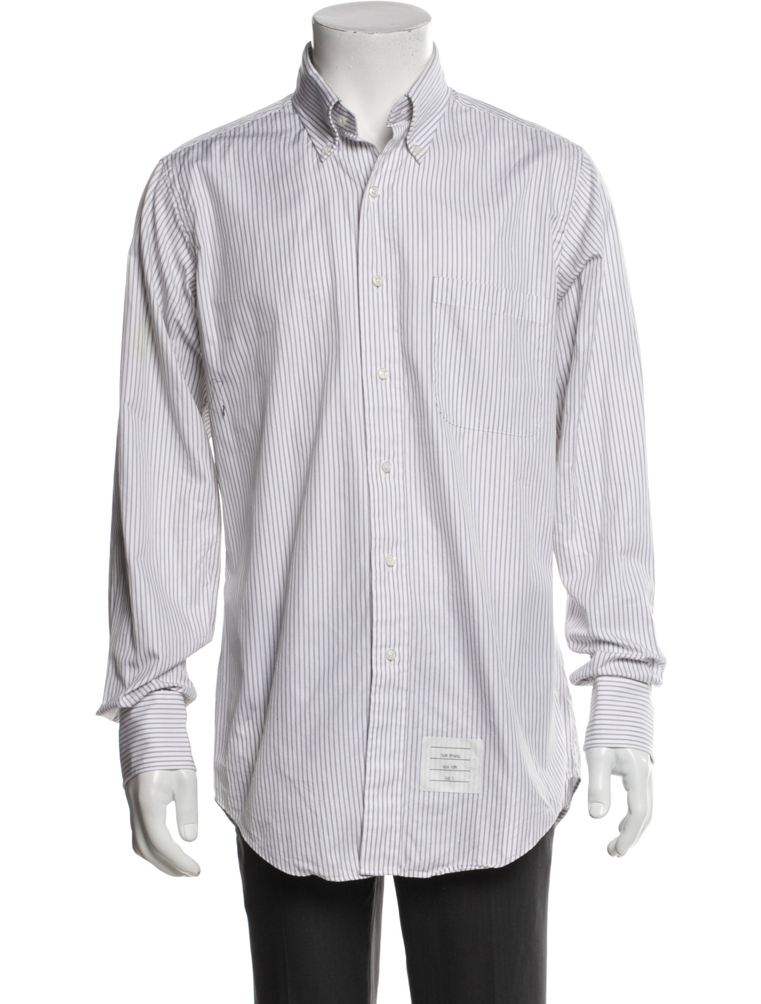 Thom Browne Striped Long Sleeve Shirt