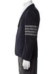 Thom Browne 4 Bar Stripe Striped Peacoat
