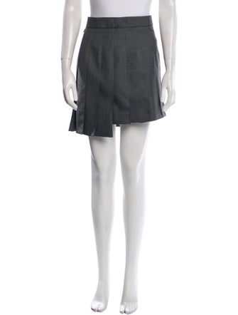Thom Browne School Uniform 4-Bar Mini Skirt
