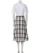 Thom Browne Madras Oxford Long Dress