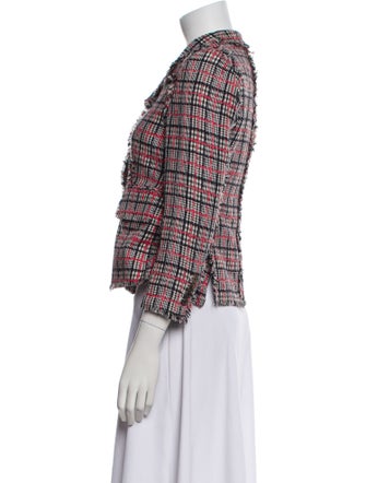 Thom Browne Plaid Print Blazer
