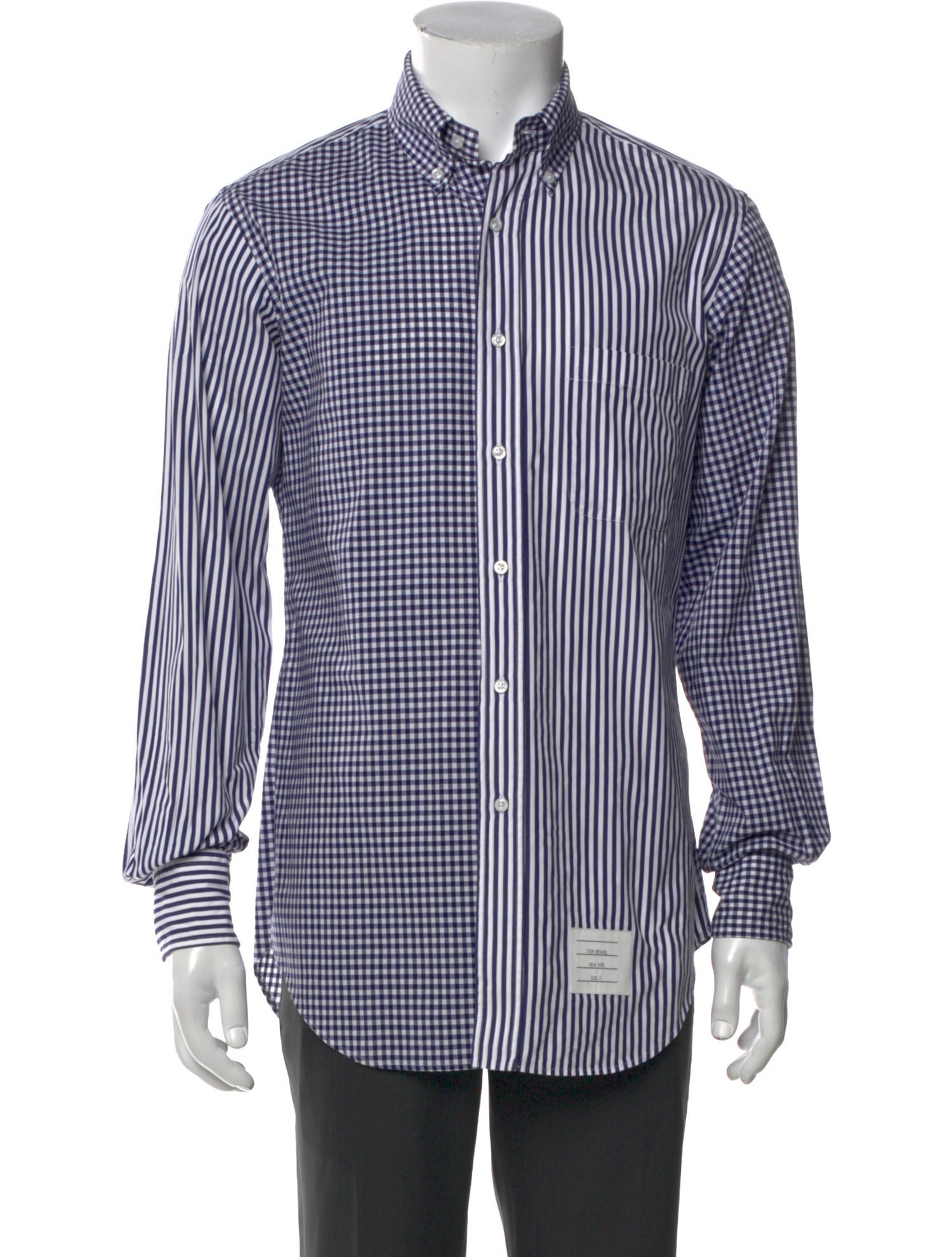 Thom Browne Fun Mix Striped Dress Shirt
