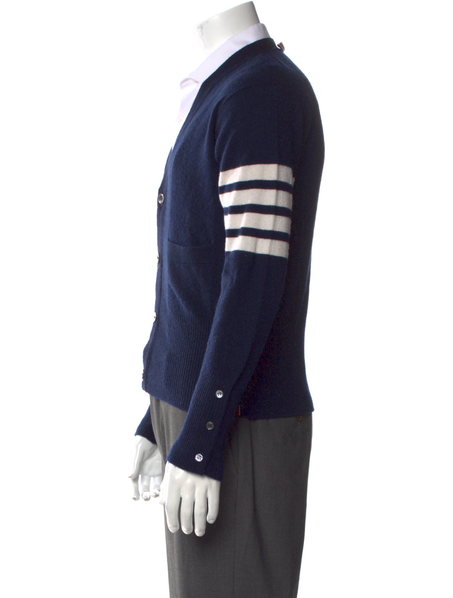 Thom Browne Cashmere Striped Cardigan