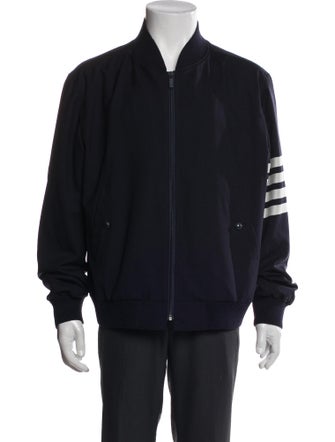 Thom Browne 4-Bar Wool Bomber Jacket