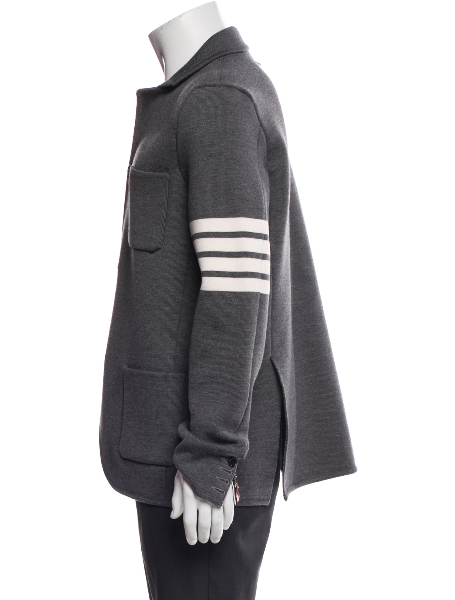 Thom Browne 4-Bar Wool Cardigan