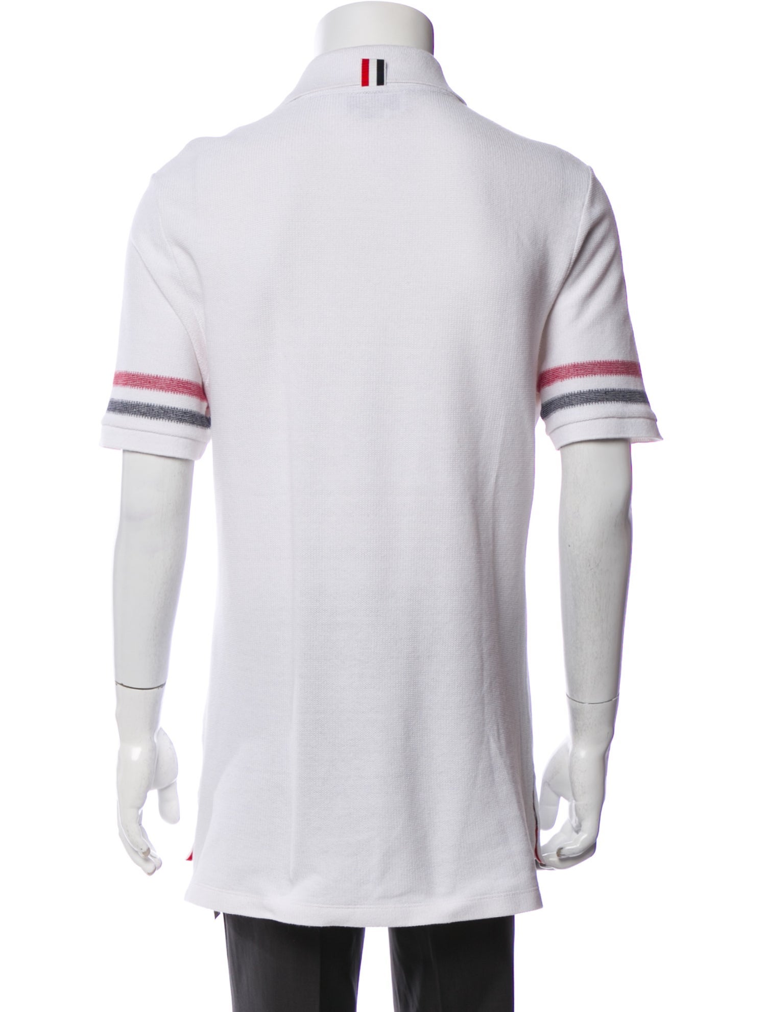 Thom Browne Collar Short Sleeve Polo Shirt