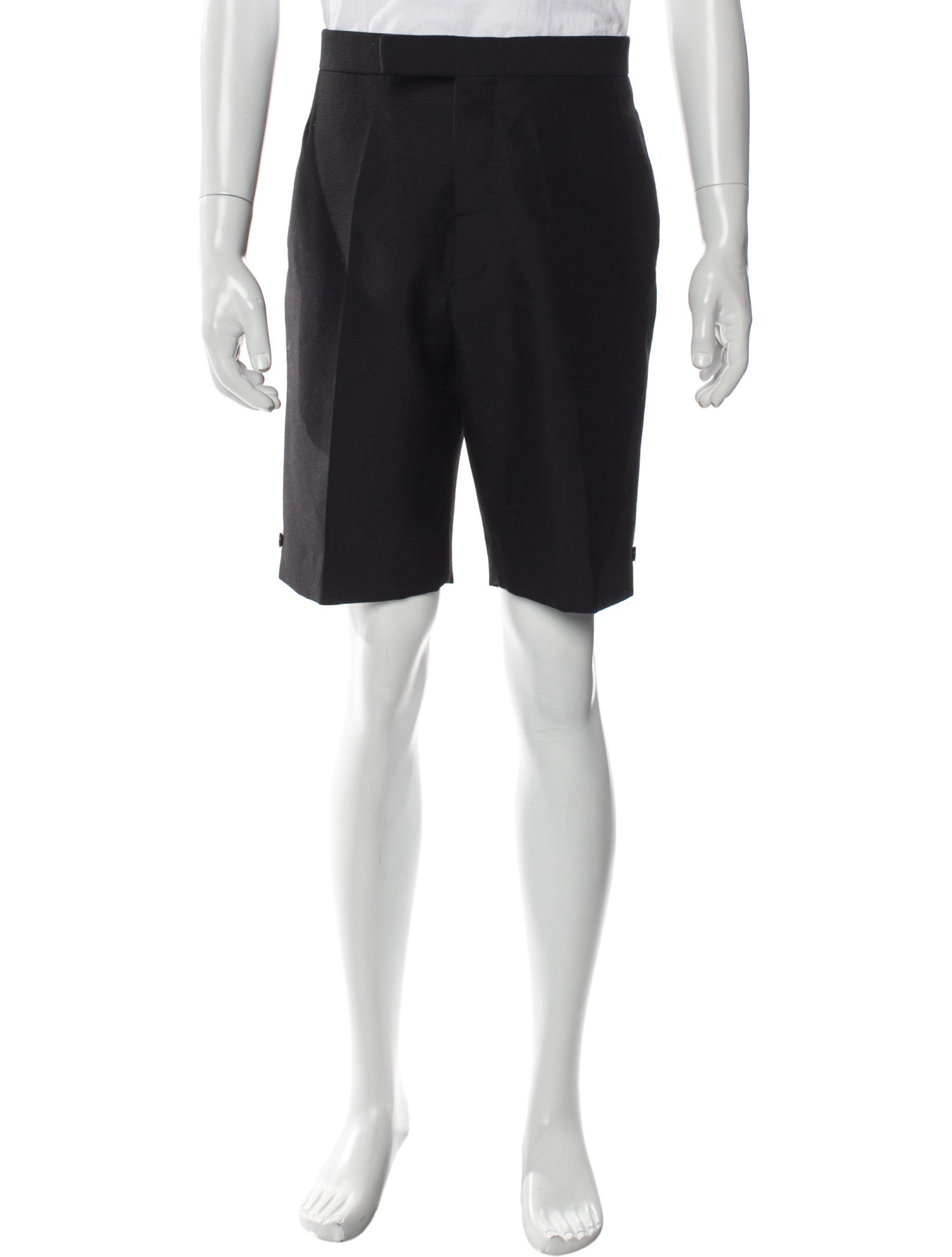 Thom Browne Wool Flat Front Shorts