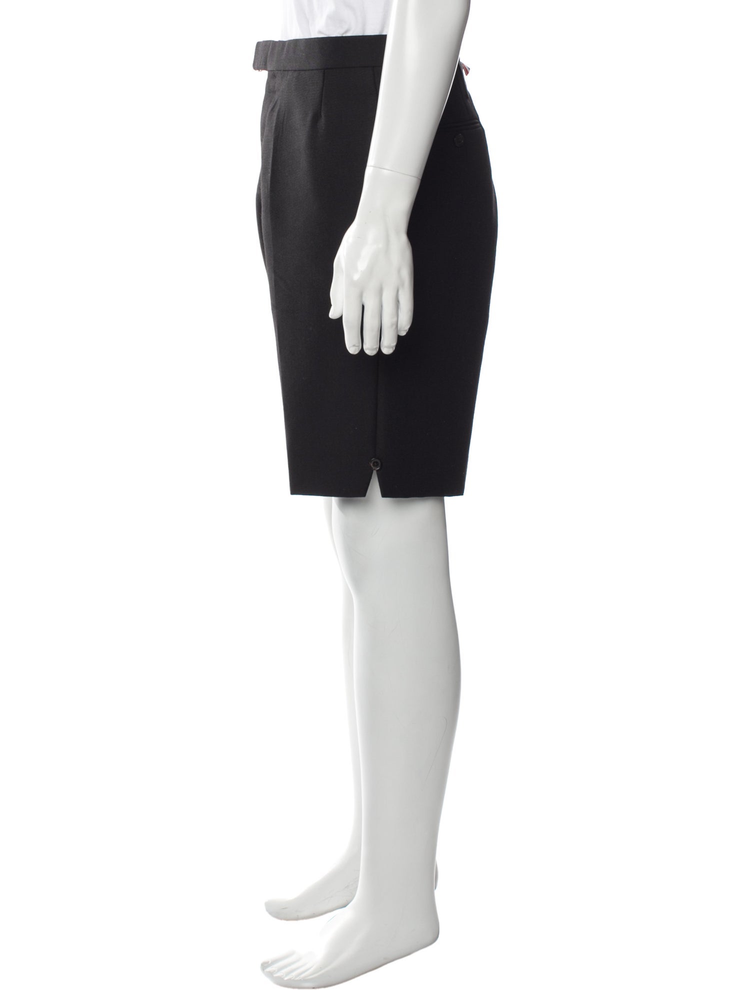 Thom Browne Wool Flat Front Shorts