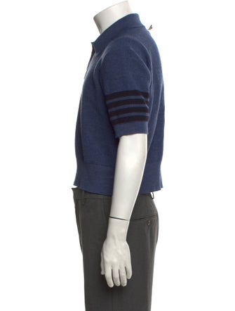 Thom Browne 4-Bar Virgin Wool Polo Sweater