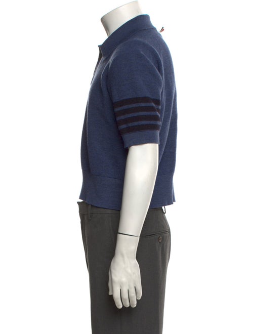 Thom Browne 4-Bar Virgin Wool Polo Sweater