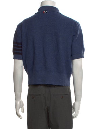 Thom Browne 4-Bar Virgin Wool Polo Sweater