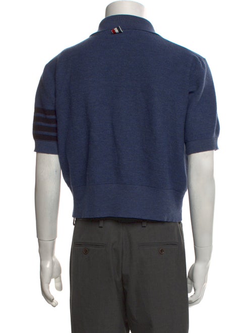 Thom Browne 4-Bar Virgin Wool Polo Sweater