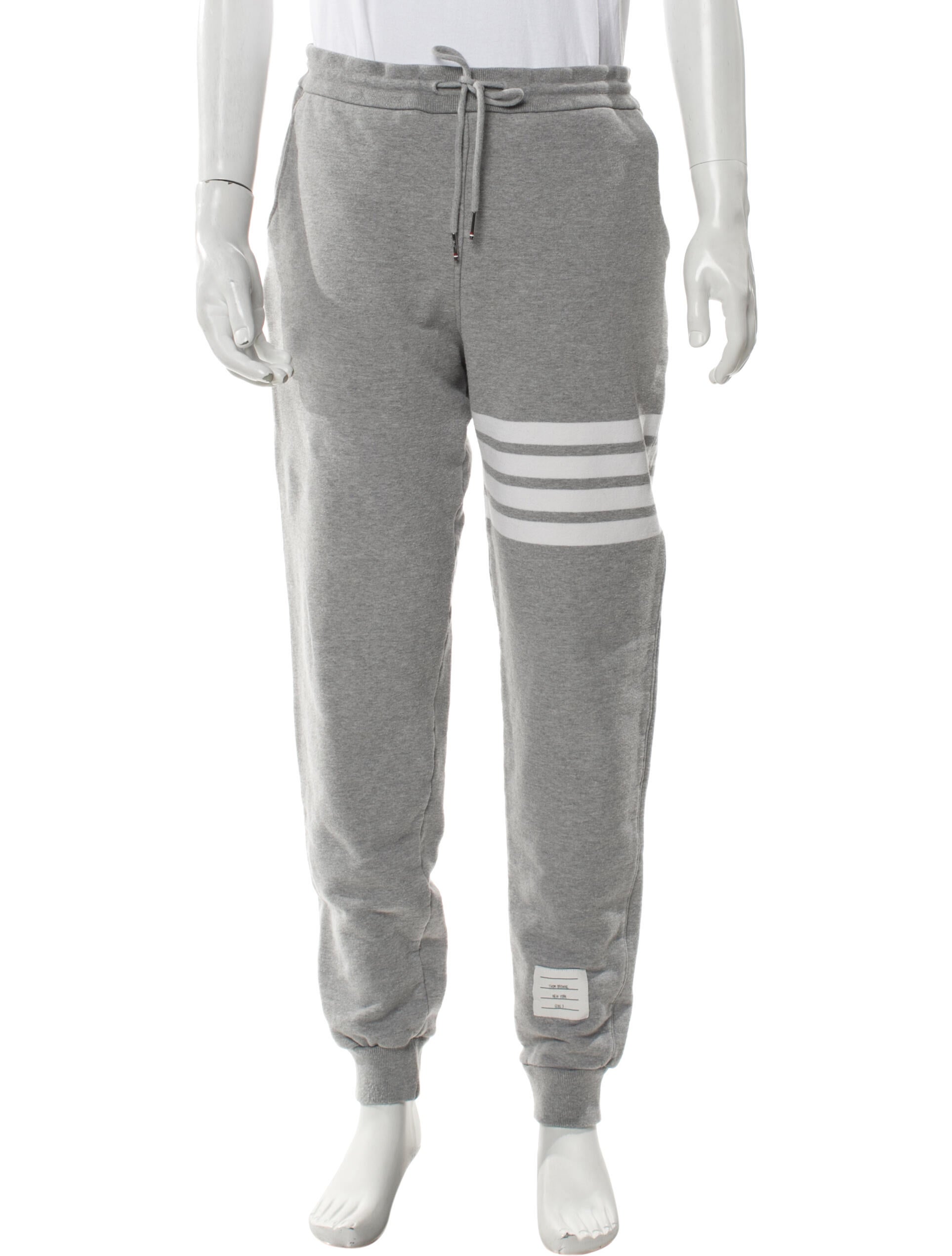 Thom Browne 4-Bar Striped Lounge Bottoms