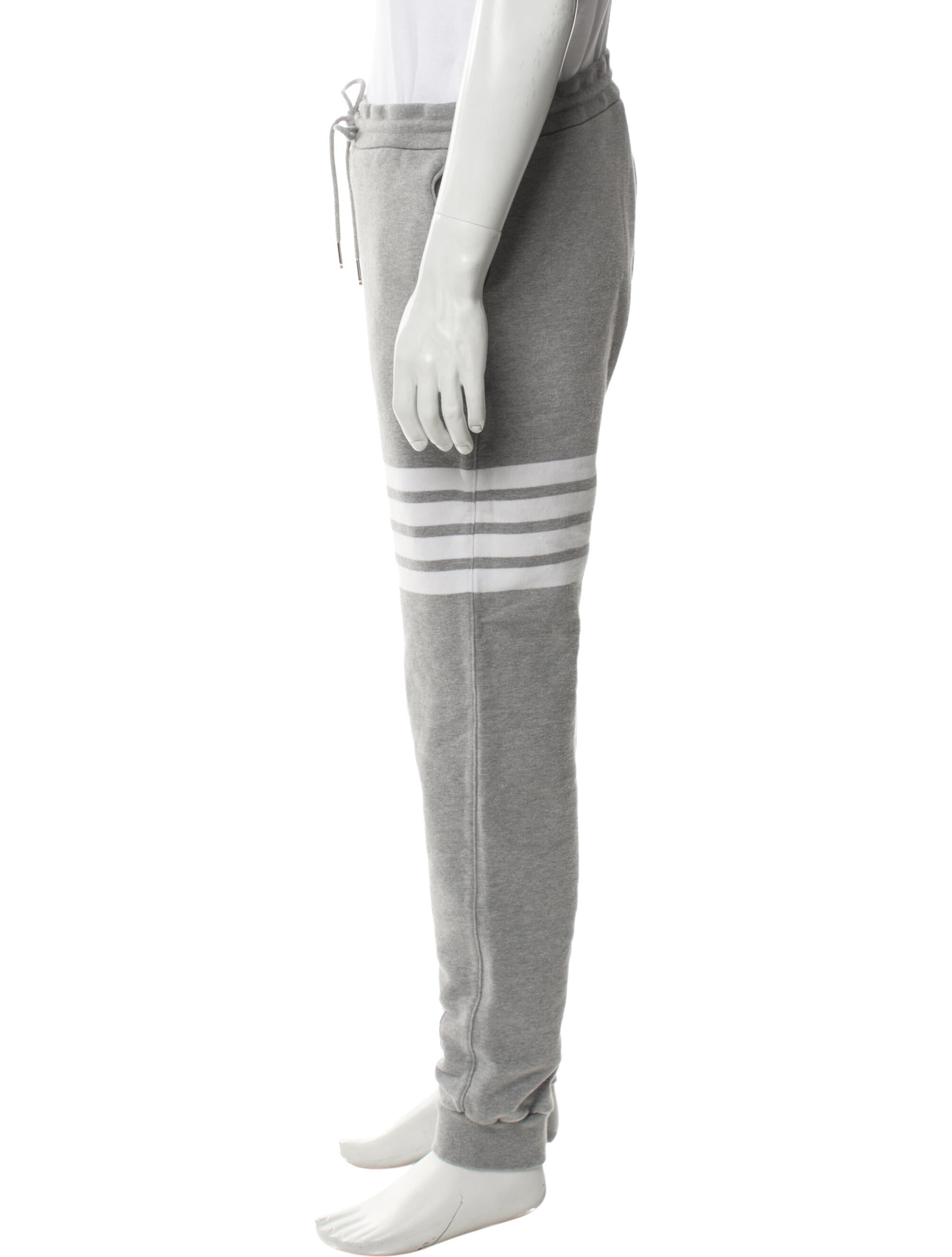 Thom Browne 4-Bar Striped Lounge Bottoms