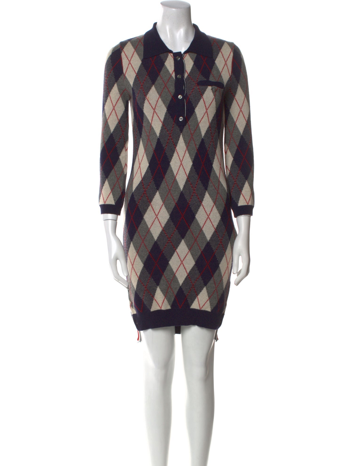Thom Browne Cashmere Knee-Length Dress