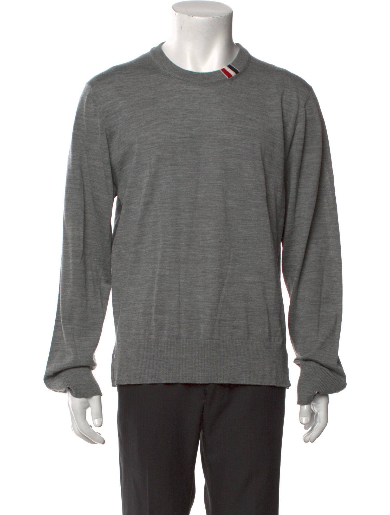 Thom Browne Virgin Wool Crew Neck Pullover