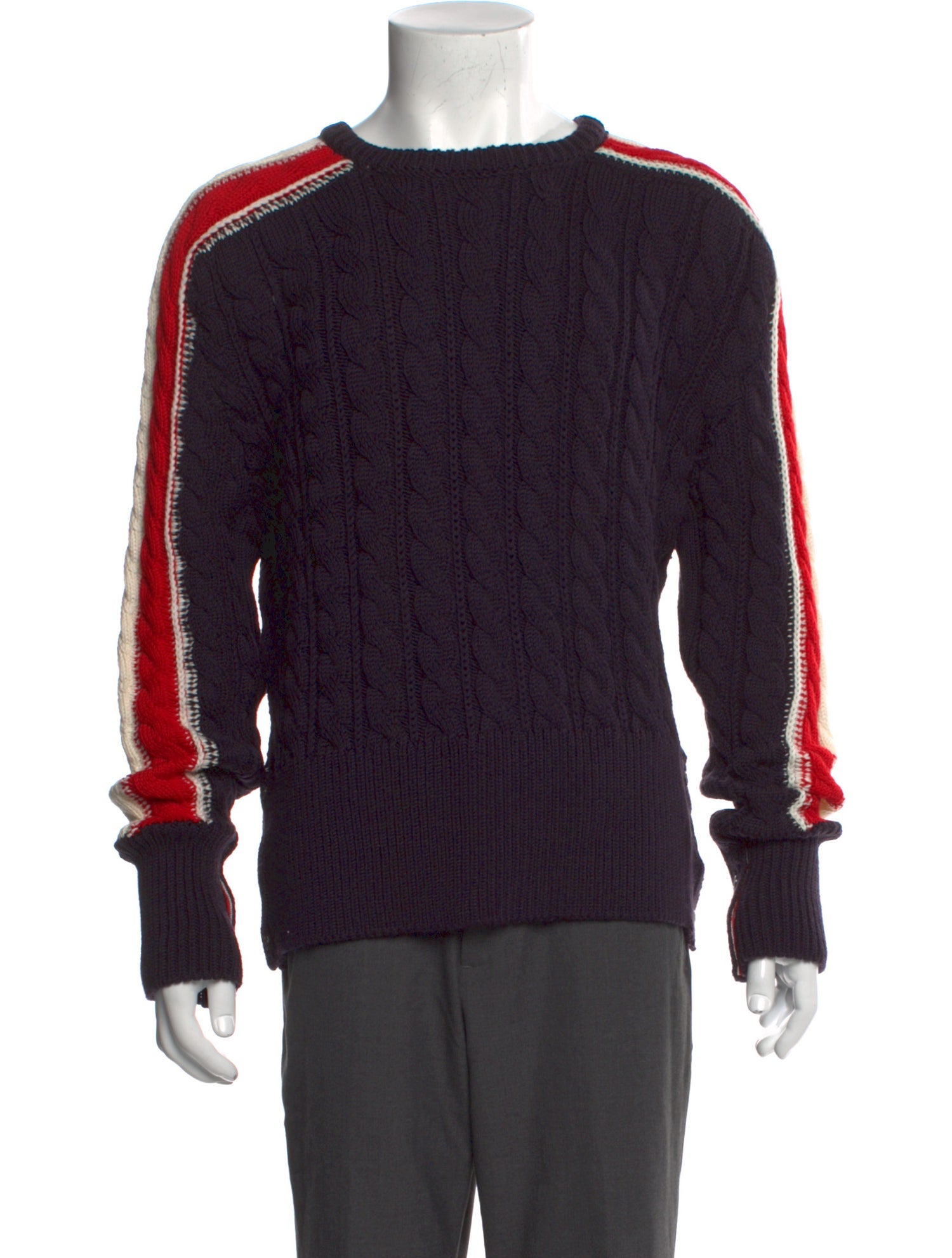 Thom Browne Merino Wool Crew Neck Pullover