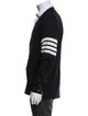 Thom Browne Merino Wool Colorblock Pattern Cardigan