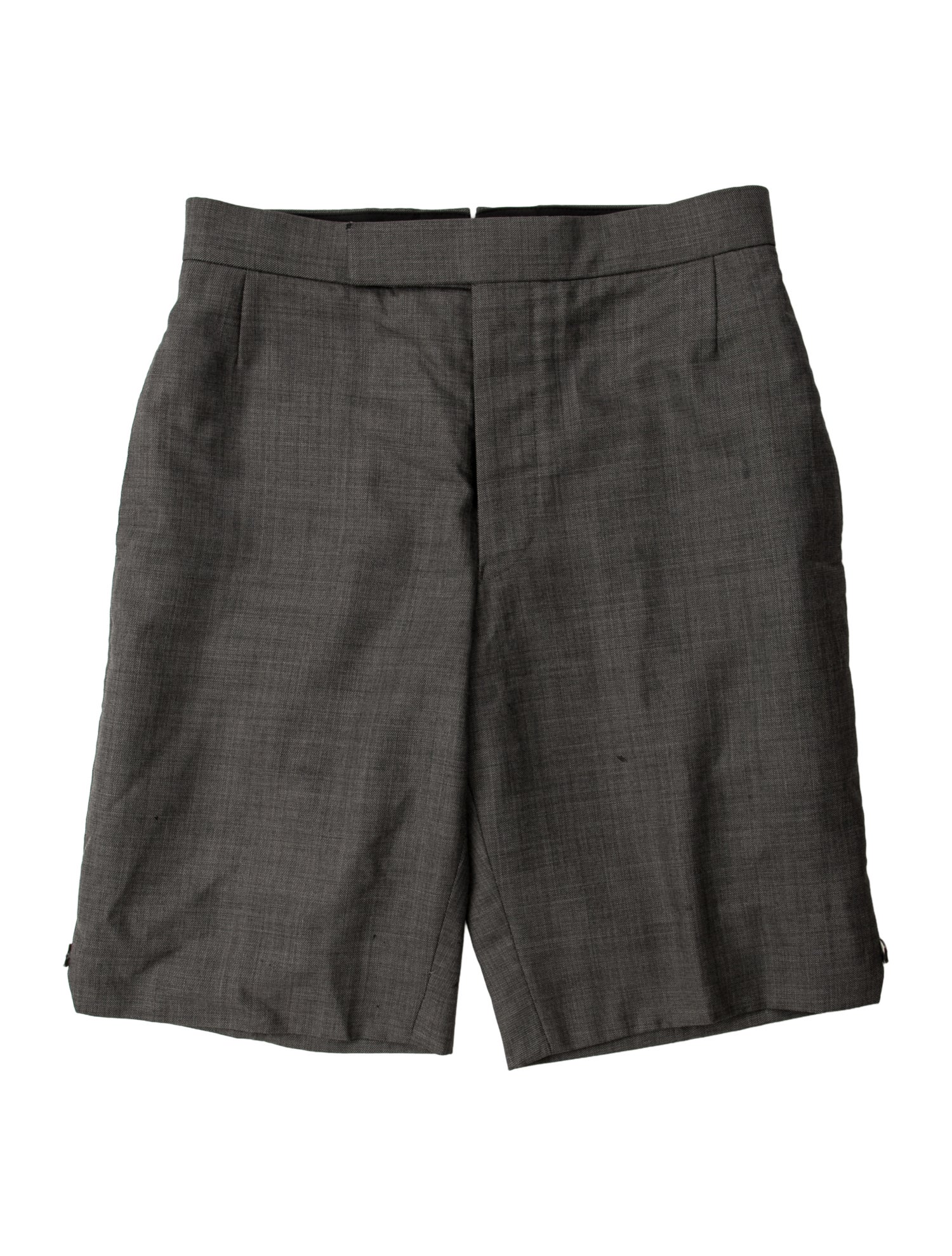 Thom Browne Wool Flat Front Shorts