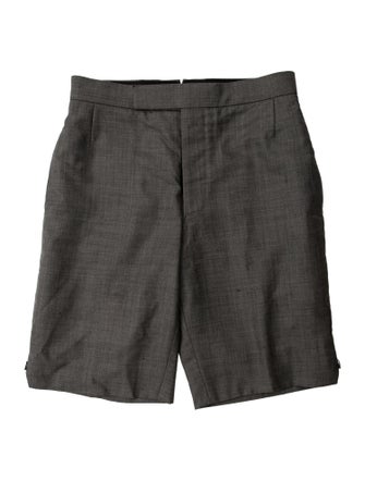 Thom Browne Wool Flat Front Shorts