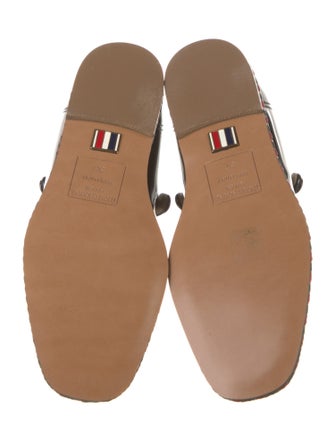 Thom Browne Patent Leather Leather Trim Embellishment Mary Jane Flats