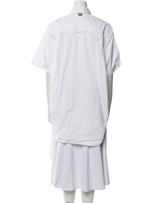 Thom Browne Short Sleeve Button-Up Top