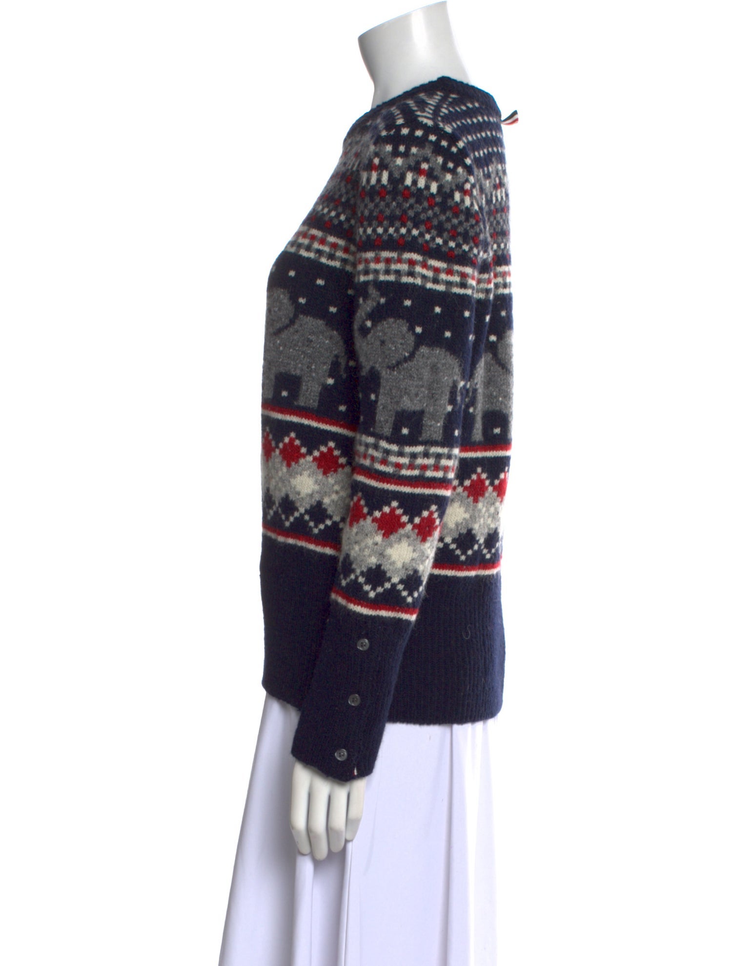 Thom Browne Wool Printed Sweater