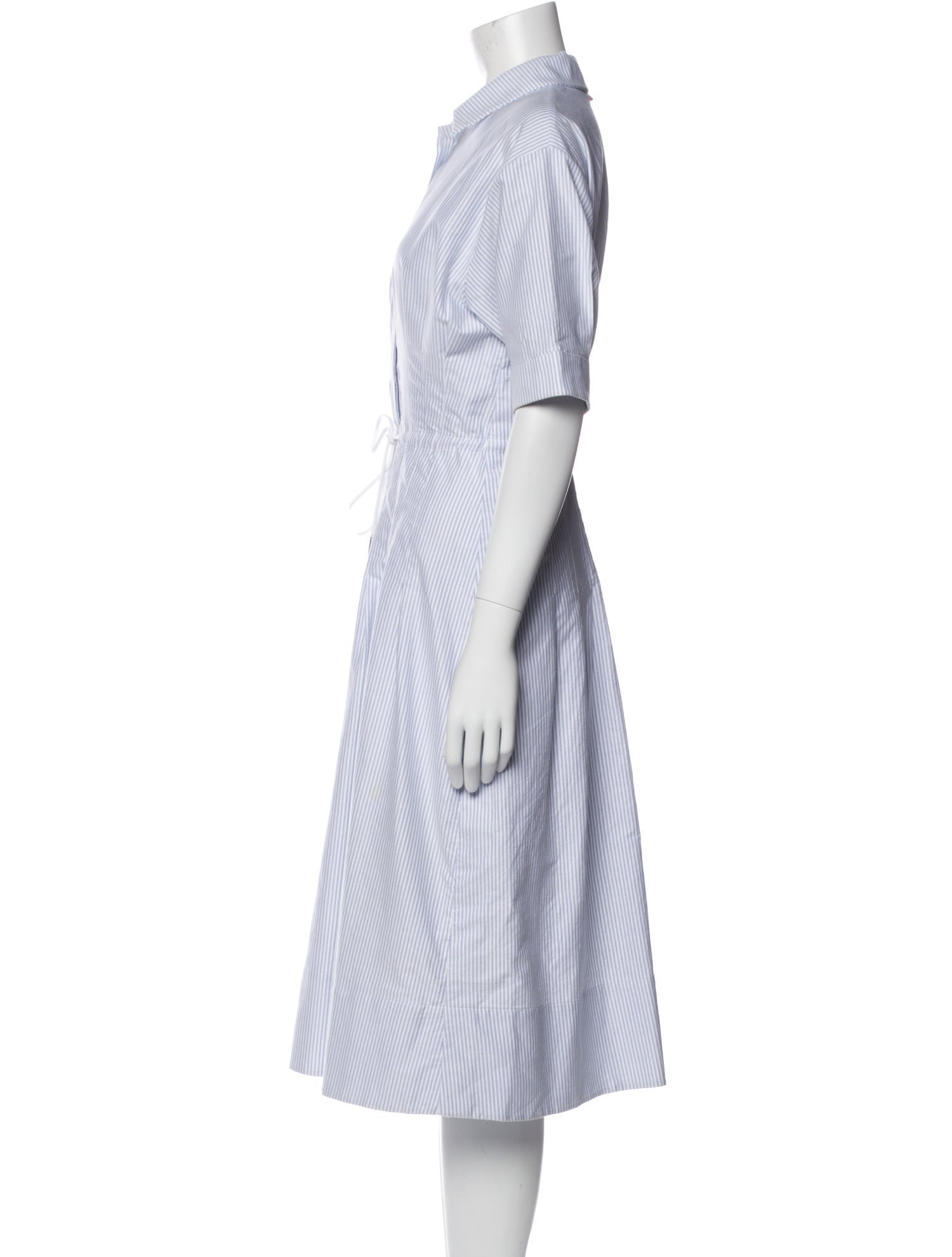 Thom Browne Striped Midi Length Dress