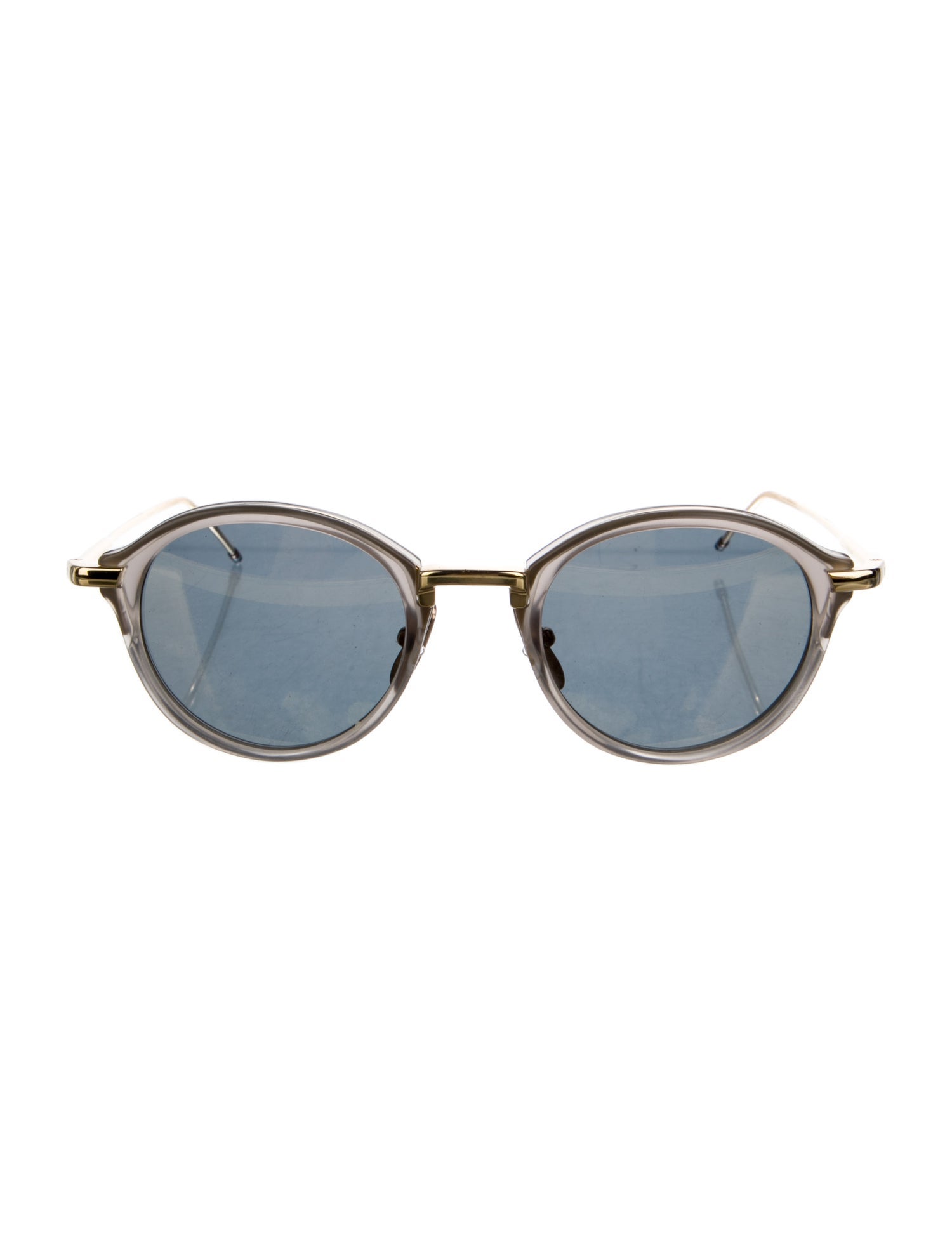 Thom Browne Round Mirrored Sunglasses