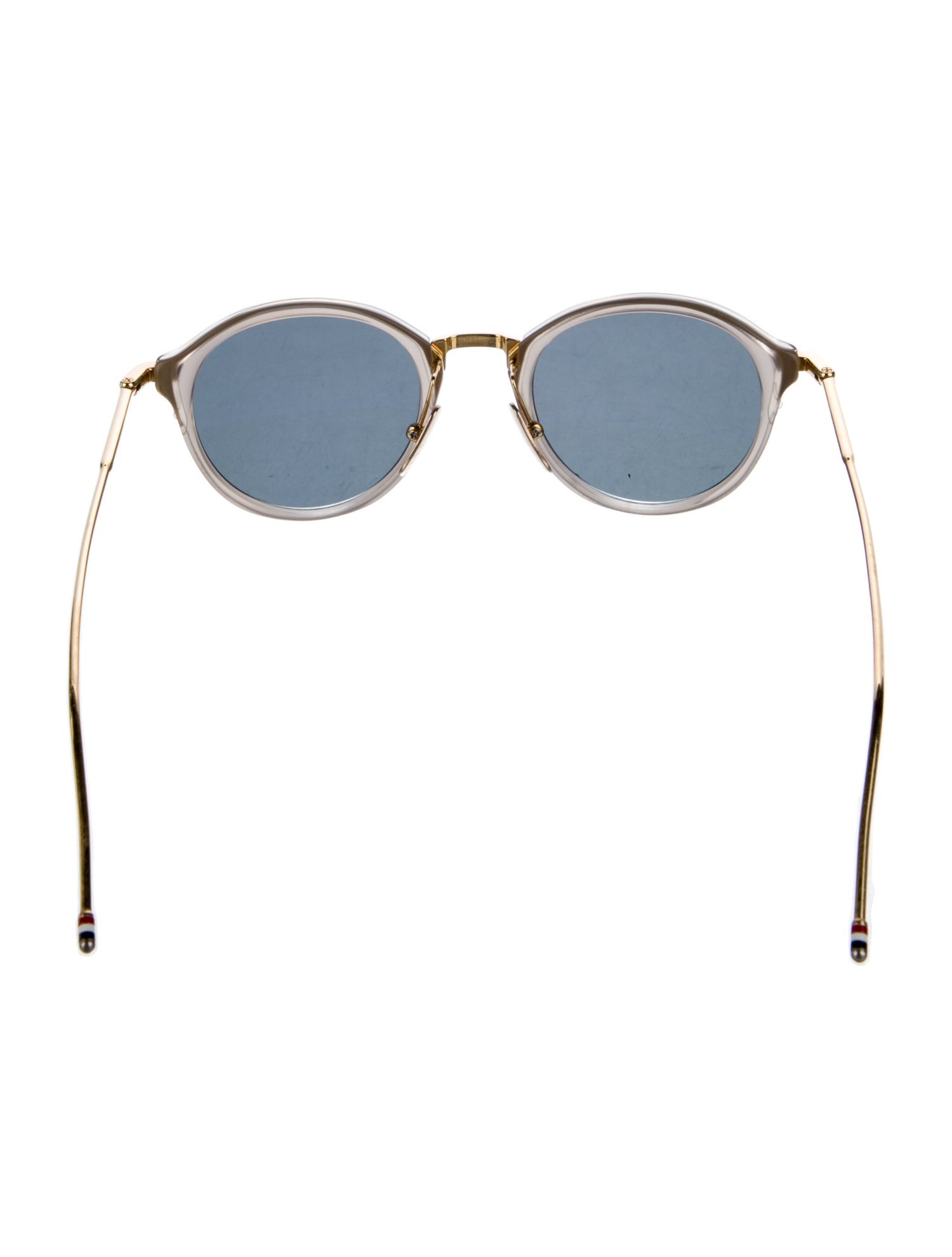 Thom Browne Round Mirrored Sunglasses