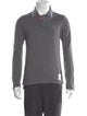 Thom Browne Collar Long Sleeve Polo Shirt