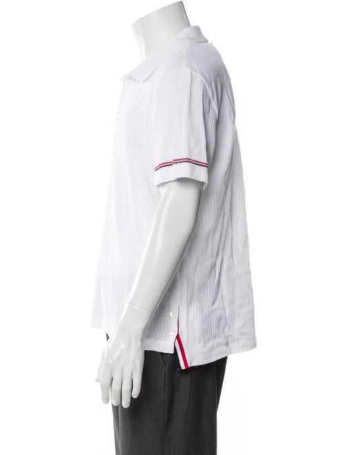 Thom Browne Striped Turtleneck Polo Sweater