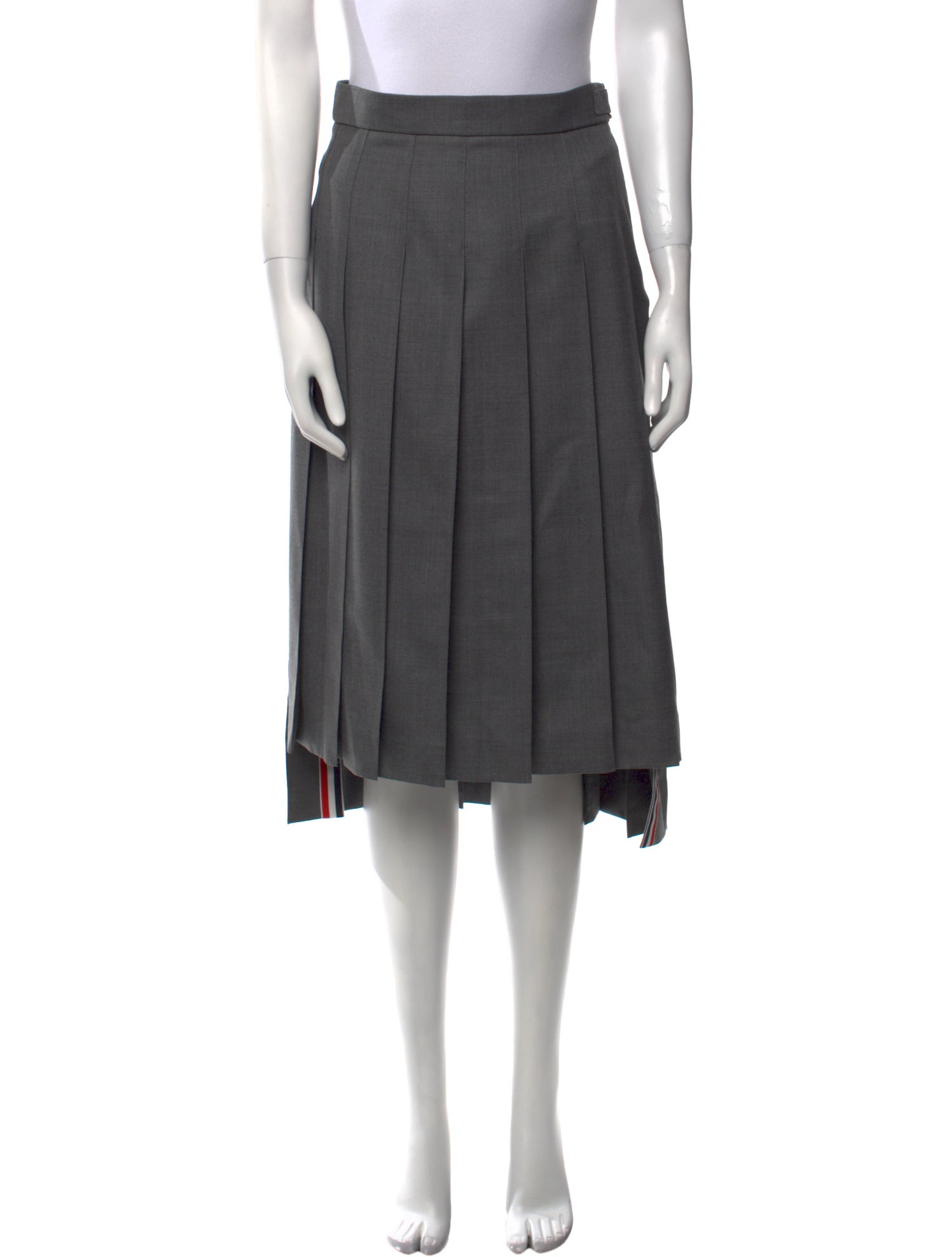 Thom Browne Wool Midi Length Skirt