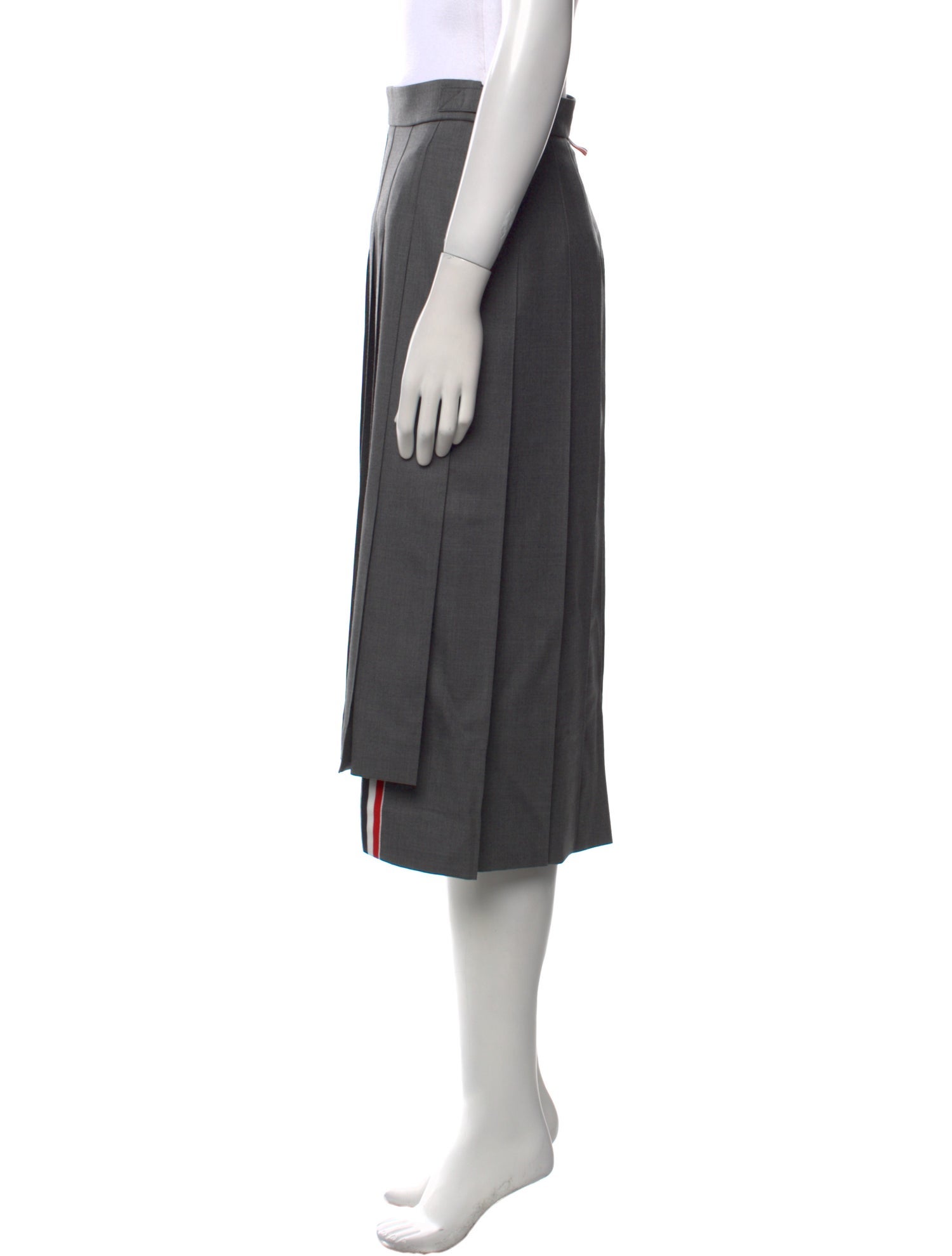 Thom Browne Wool Midi Length Skirt