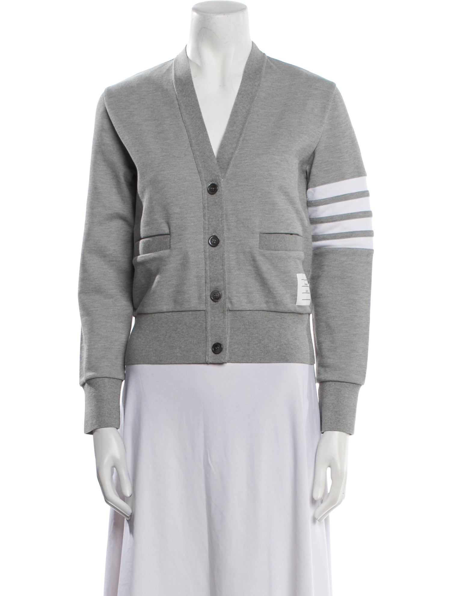 Thom Browne 4-Bar Striped Sweater