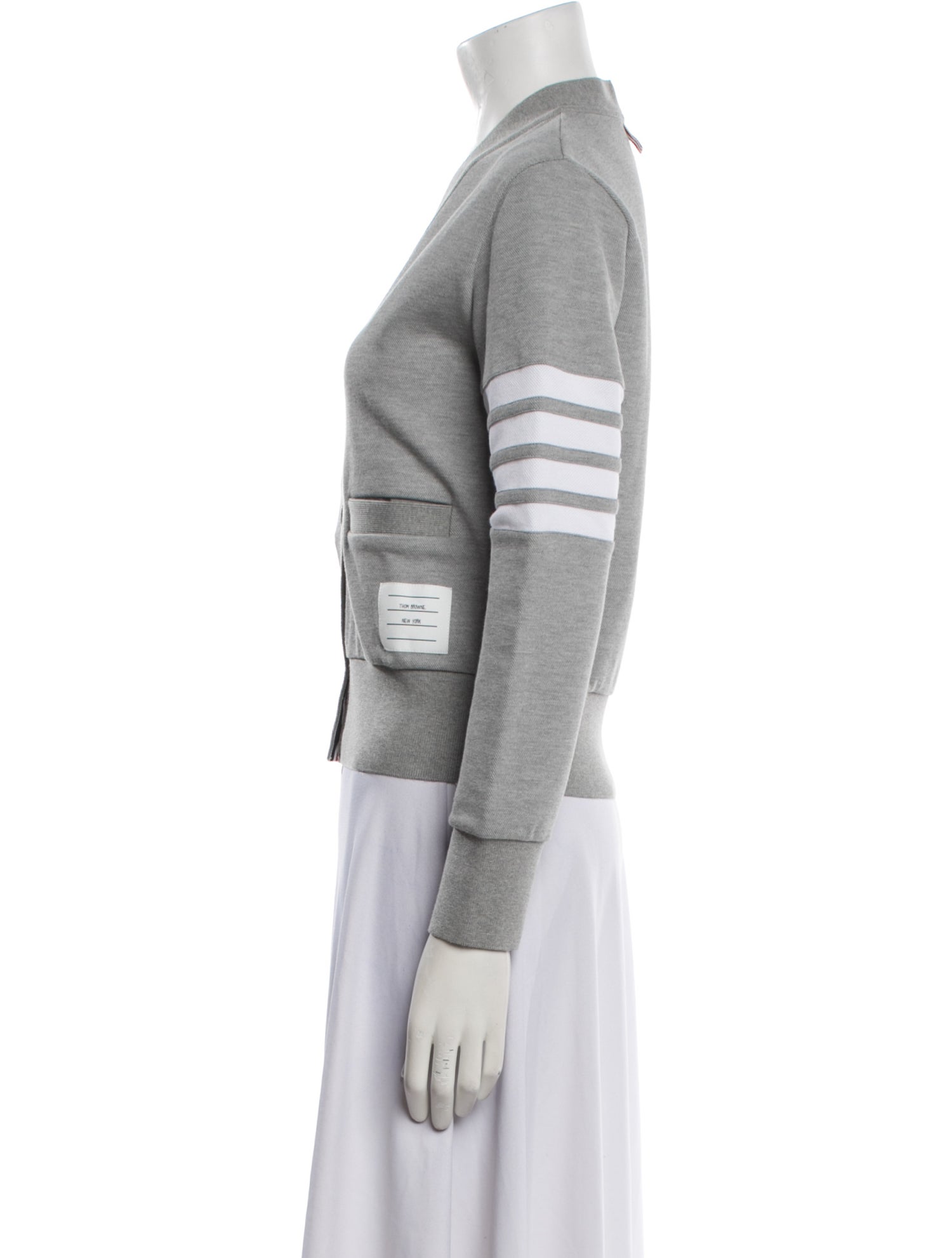 Thom Browne 4-Bar Striped Sweater