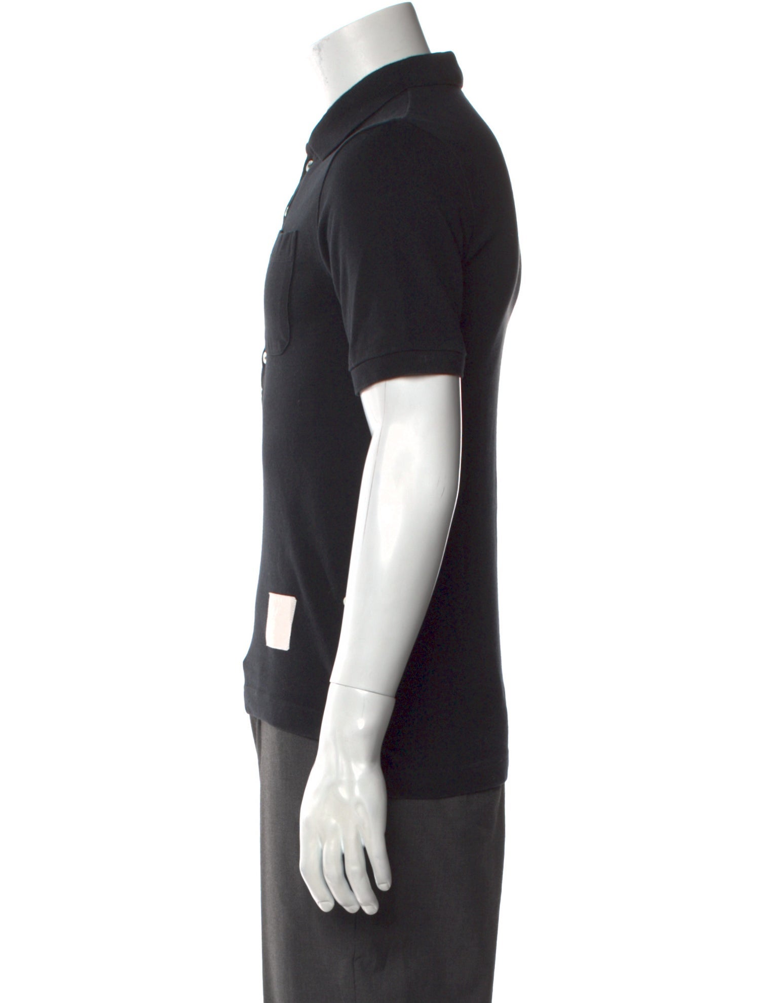 Thom Browne V-Neck Long Sleeve Polo Shirt