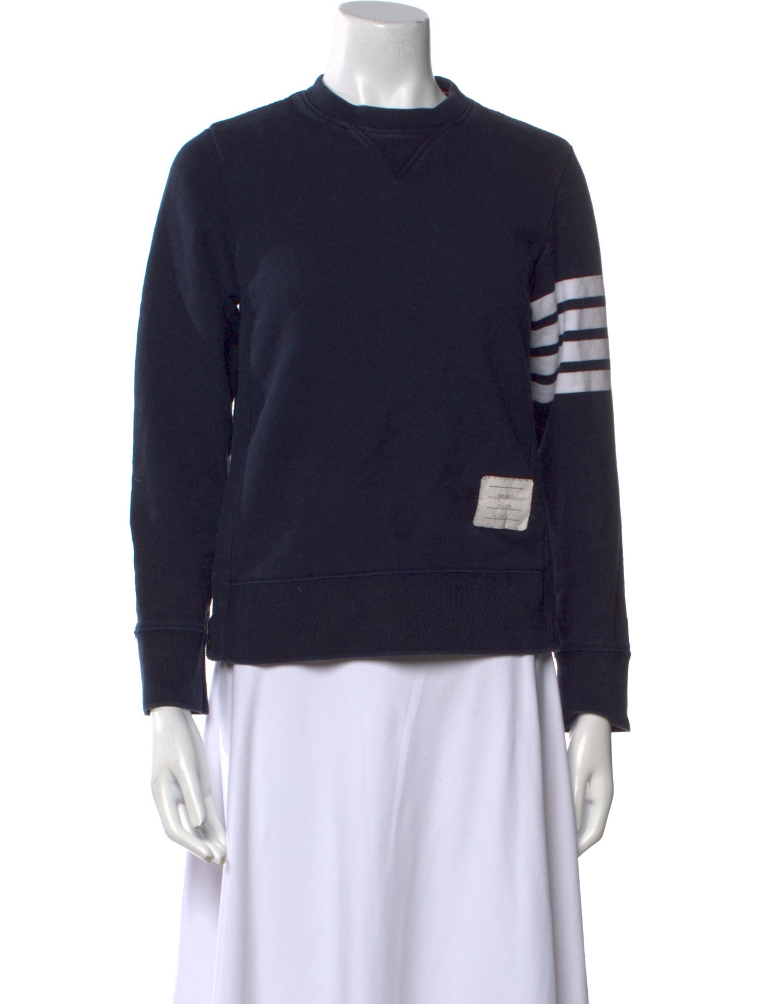 Thom Browne 4-Bar Mock Neck Sweatshirt