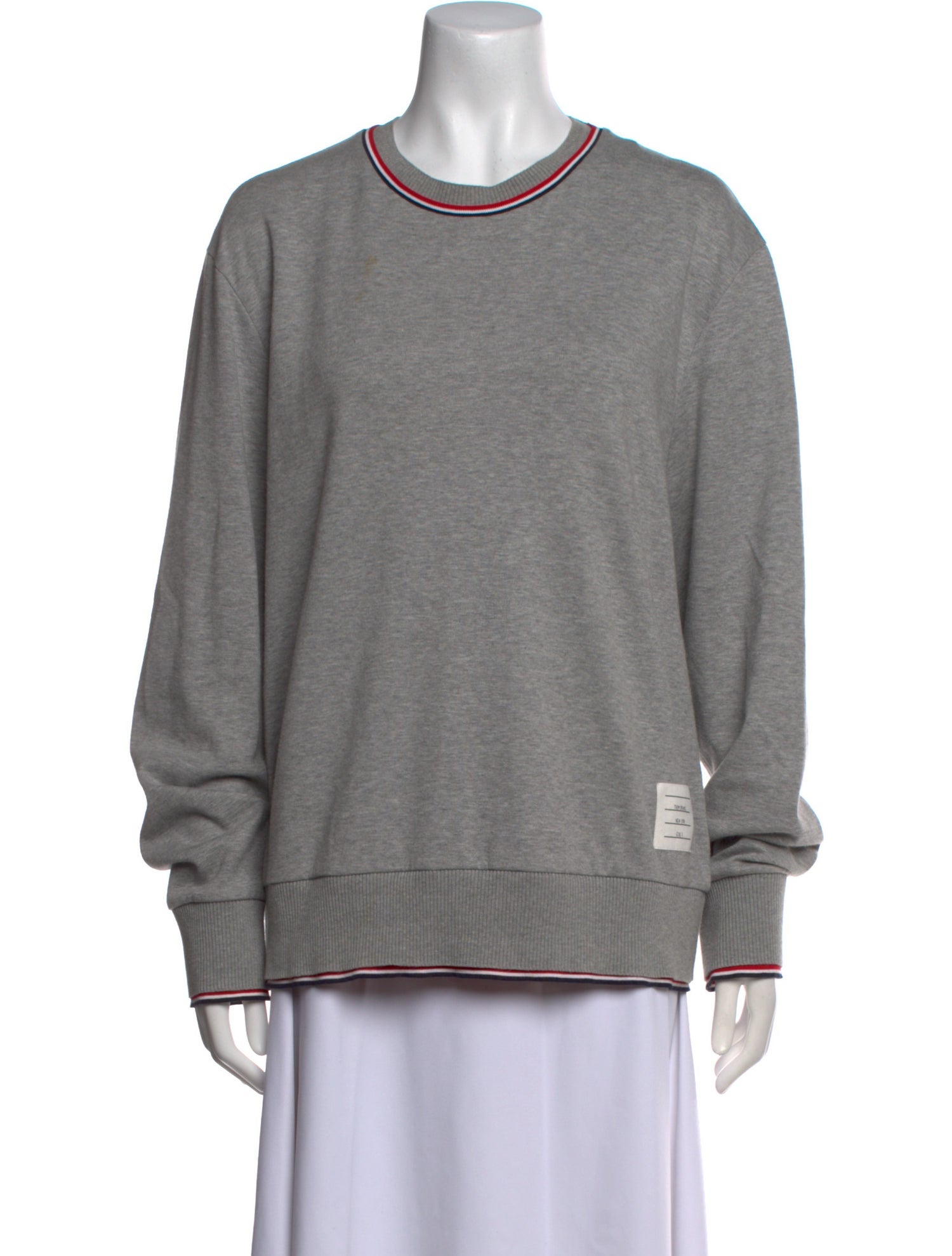 Thom Browne Crew Neck Long Sleeve Sweatshirt