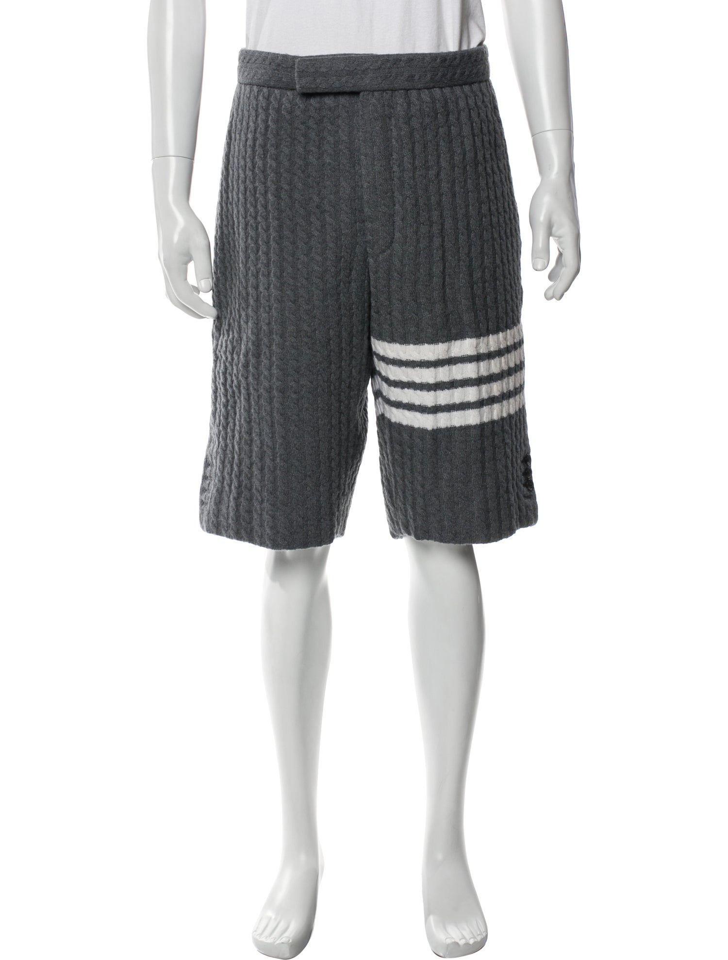 Thom Browne Cable Knit Jogger Shorts