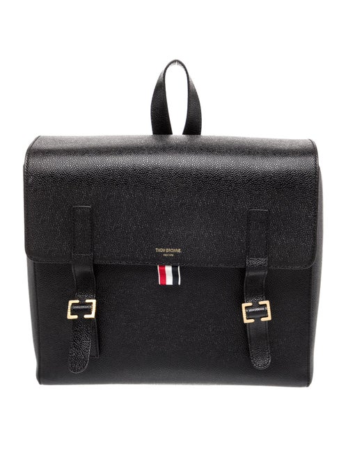 Thom Browne Leather Messenger Bag
